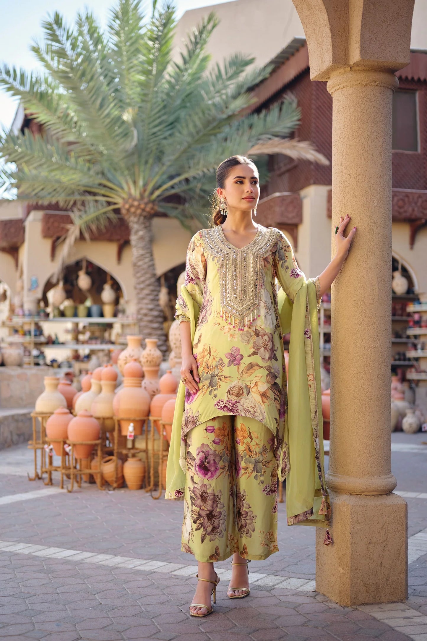 Paradise Green-Suit Set