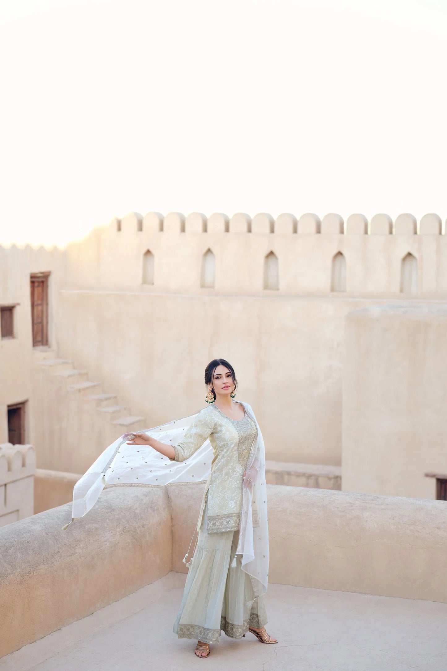 Ivory Ibaadat-Sharara Set