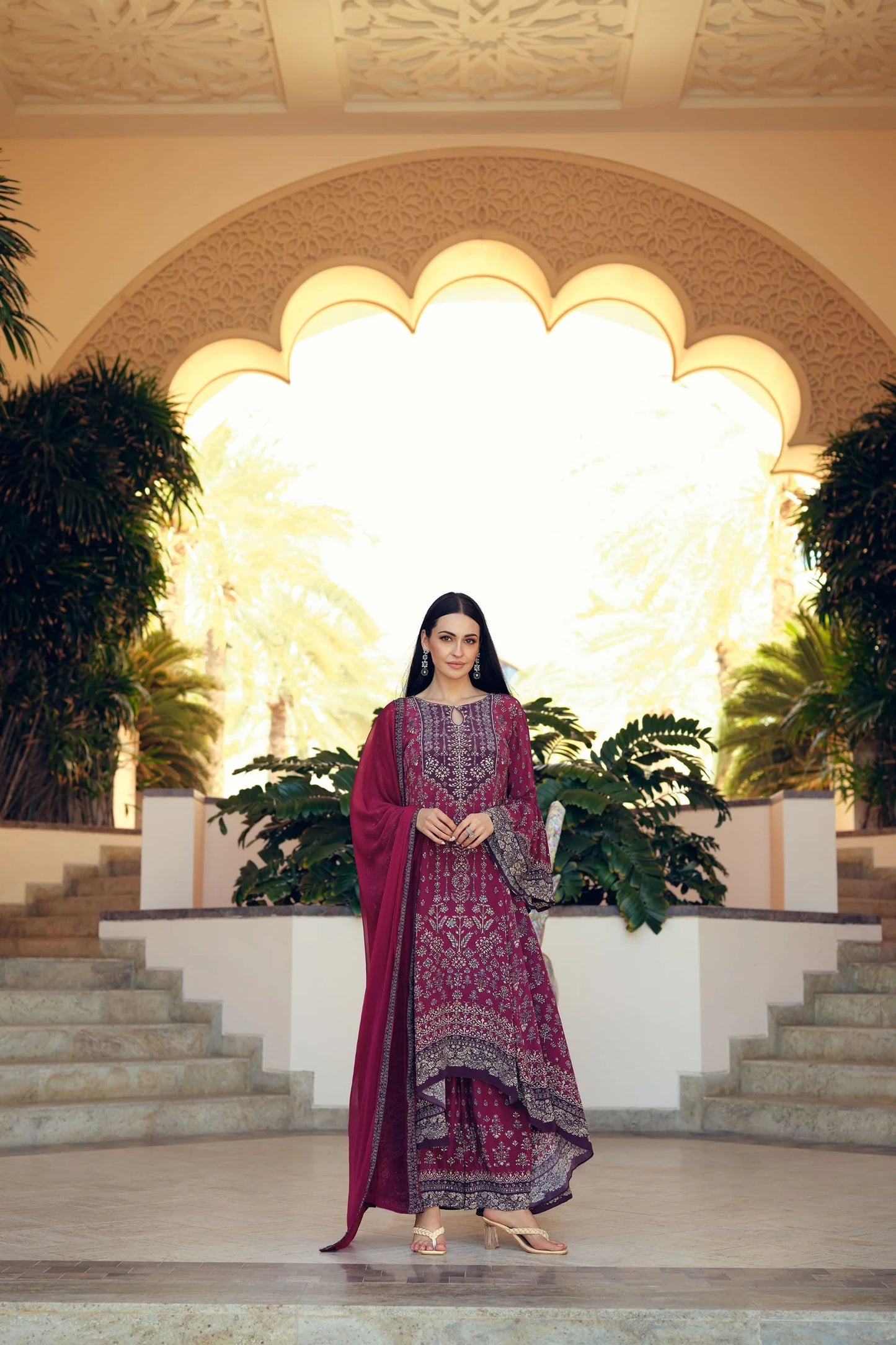The Wine Elegance-Anarkali