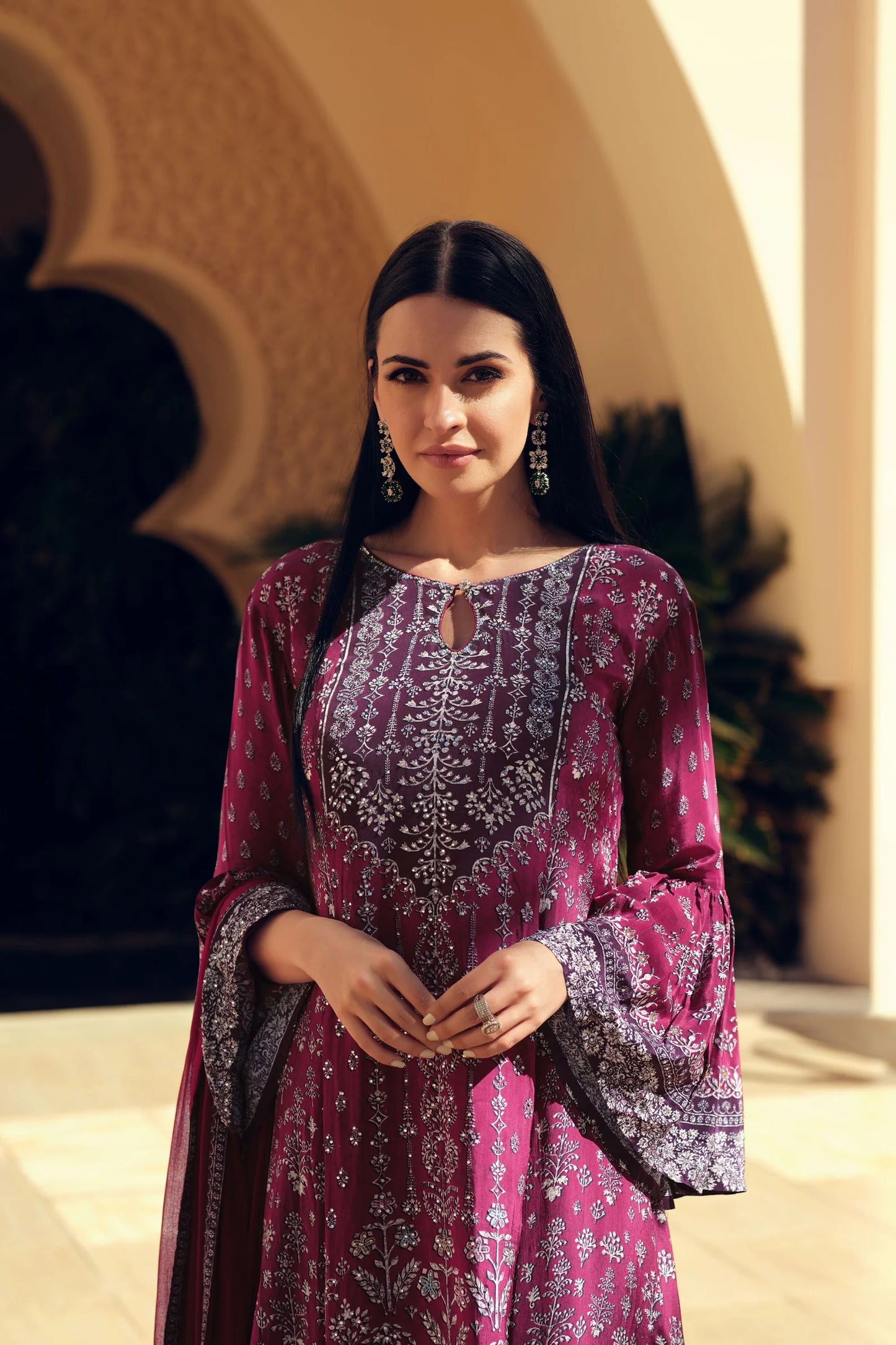 The Wine Elegance-Anarkali