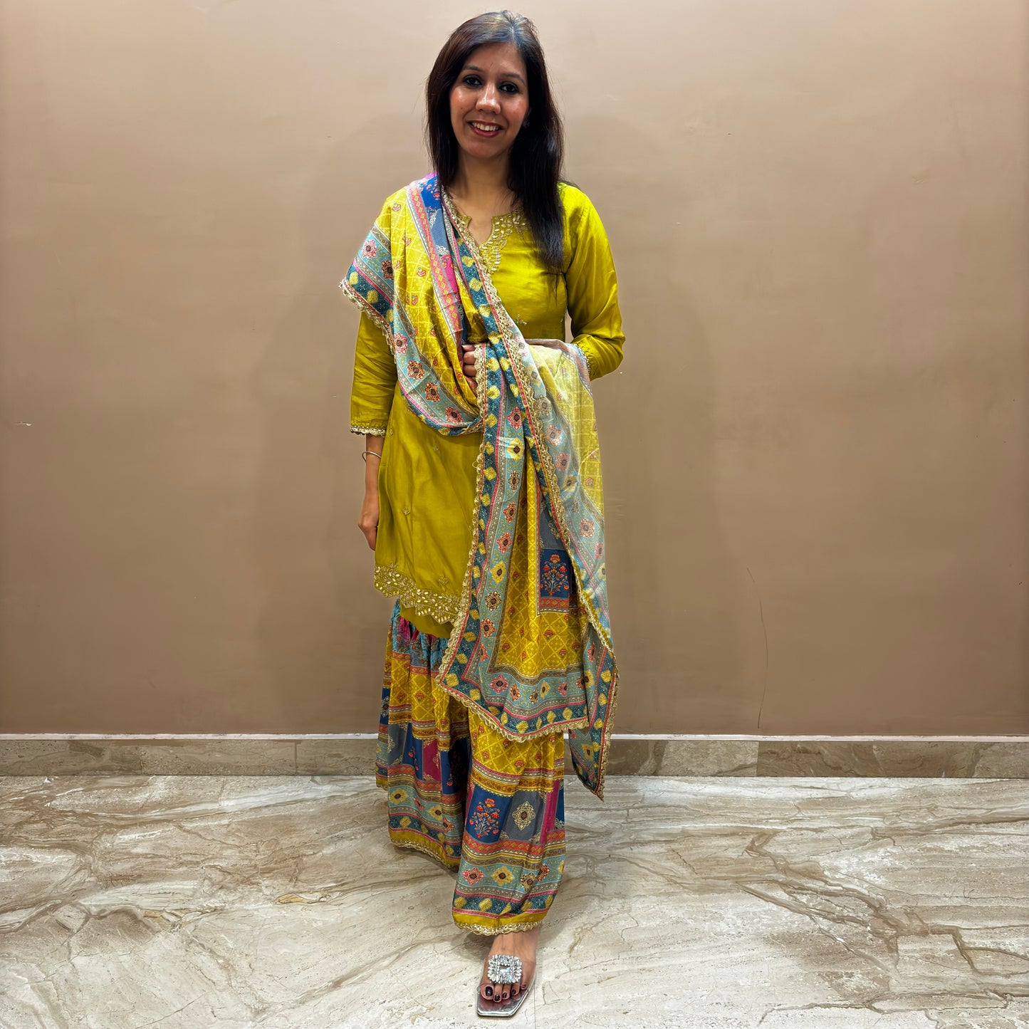 Aanya Yellow Sharara Suit