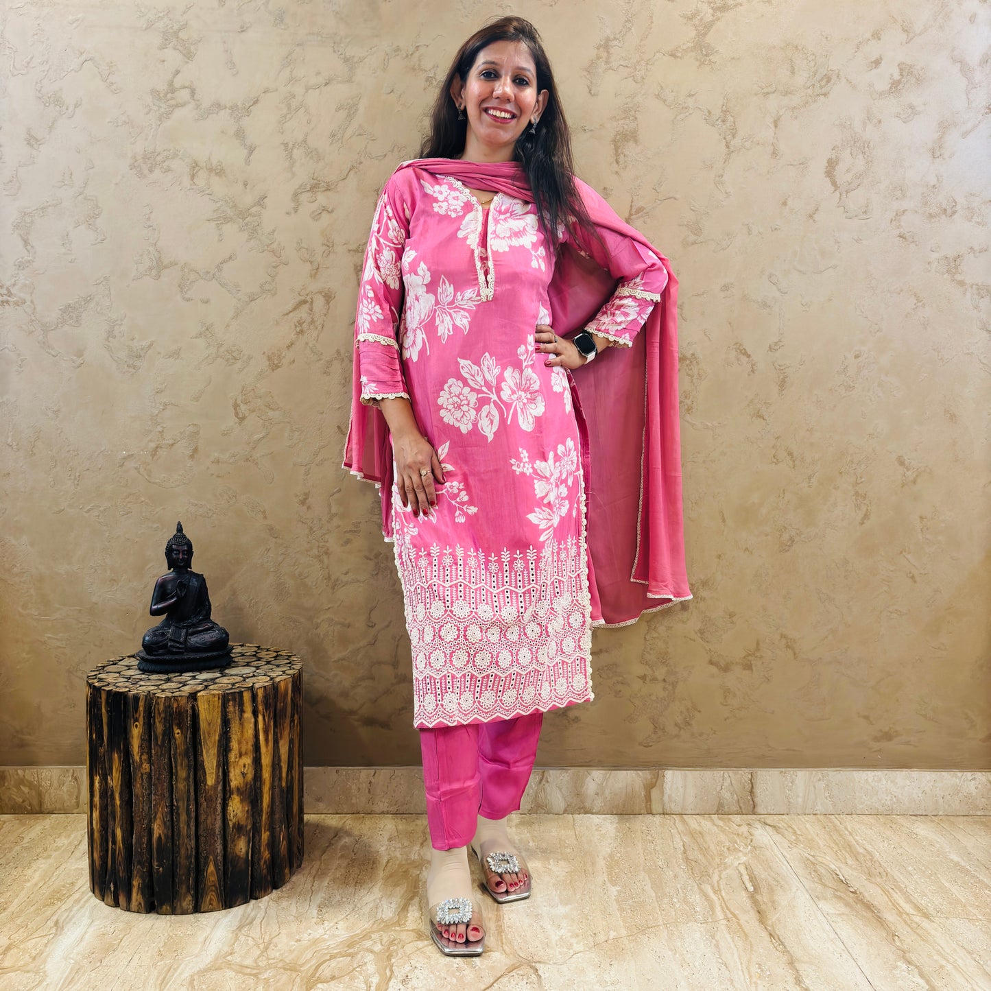 Mehr Muslin Schiffli Suit