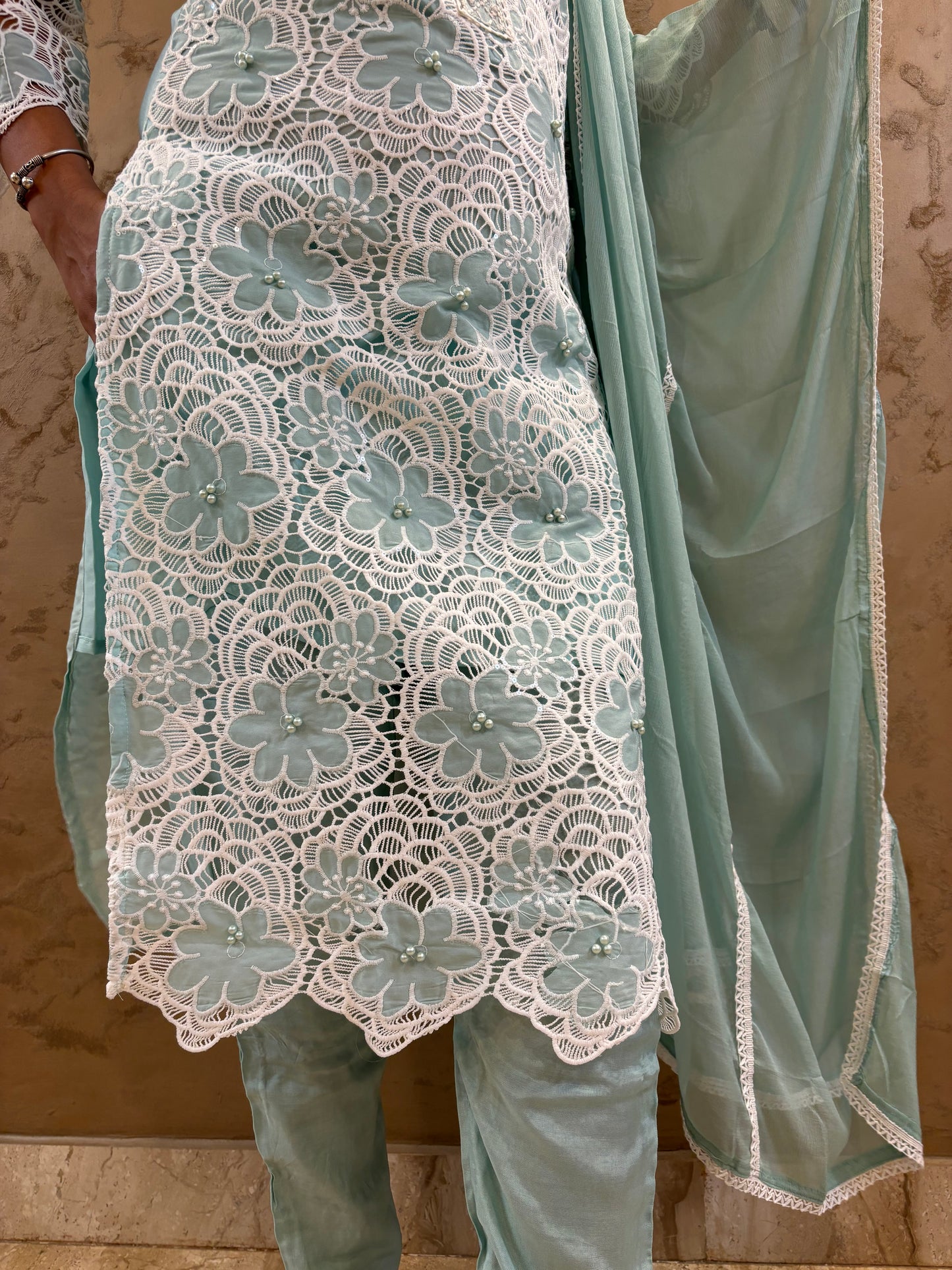 Oceanic Crochet Suit Set