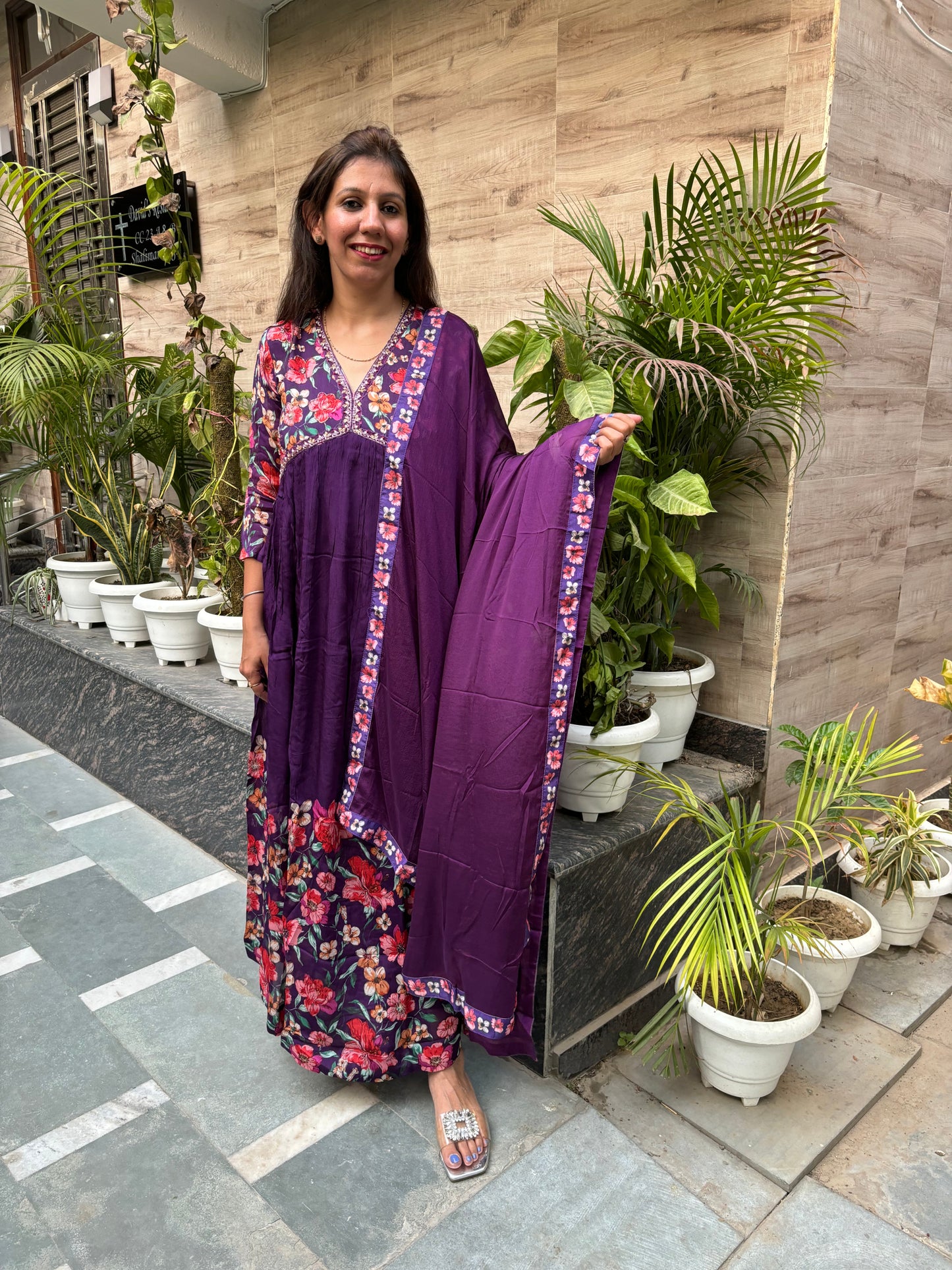 Purple Alia Gown