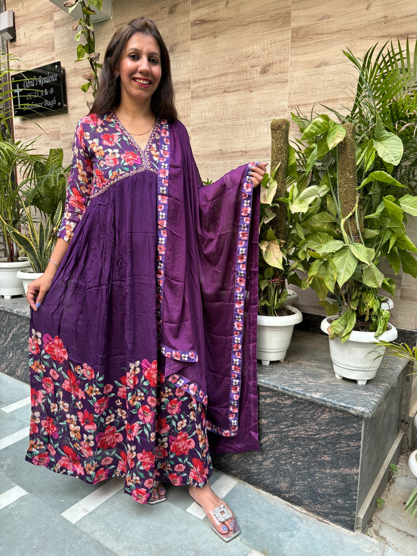 Purple Alia Gown