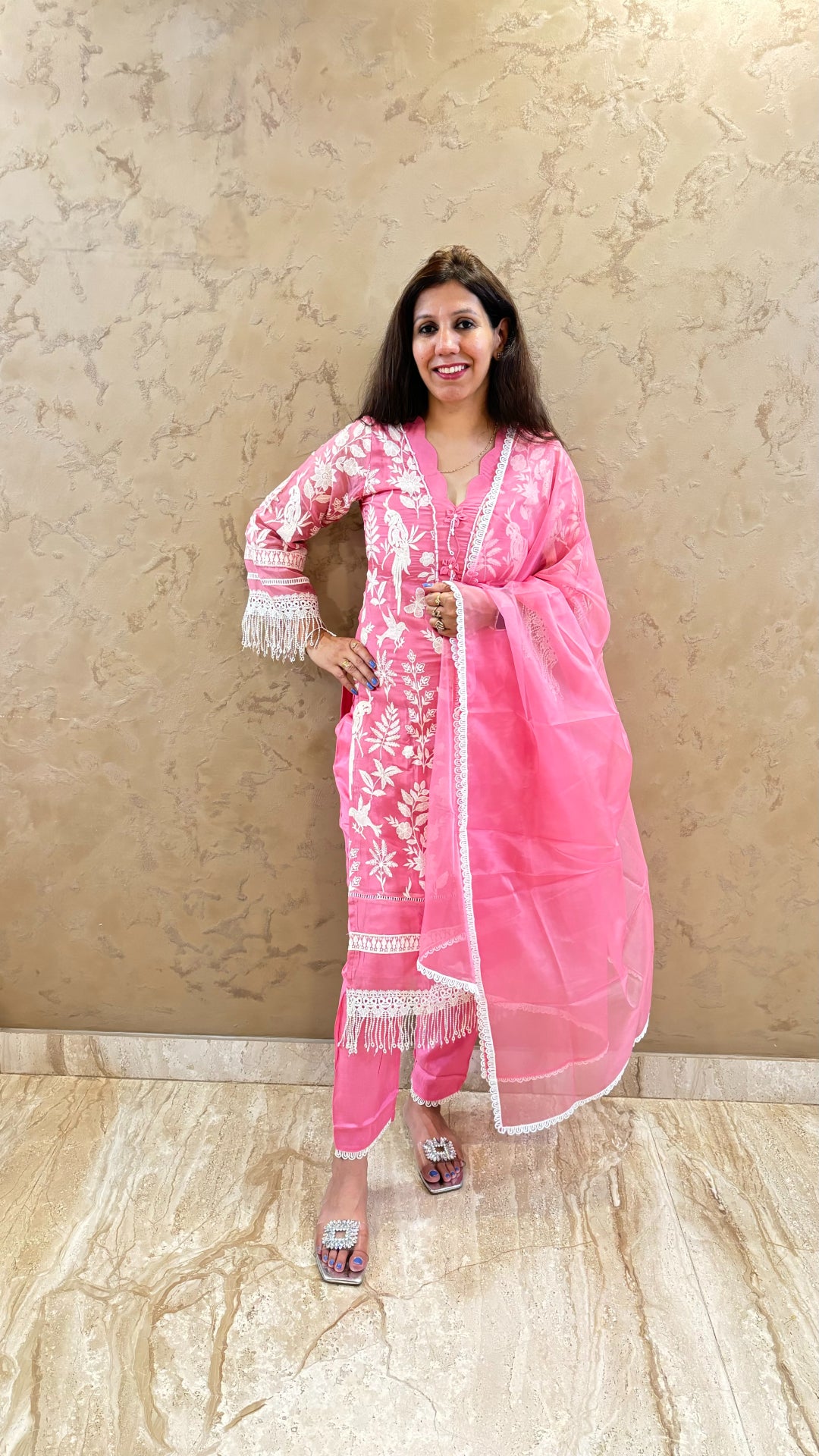 Blush Blossom-Suit Set