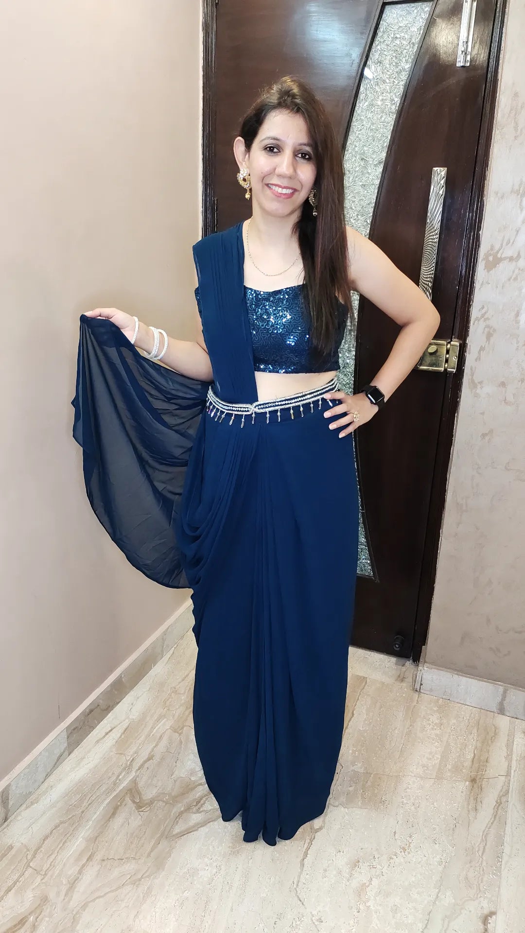 Together We Shine-Pre Draped Saree