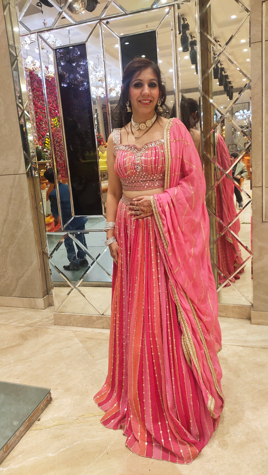 Vibrant Heritage: Bandhani Lehenga Set