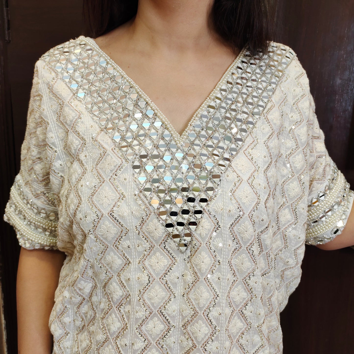 Chikankari Sparkle Fiesta Co-ord Set