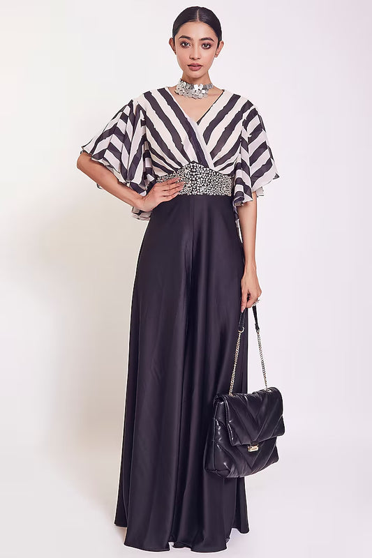 Black Embellished Jumpsuit