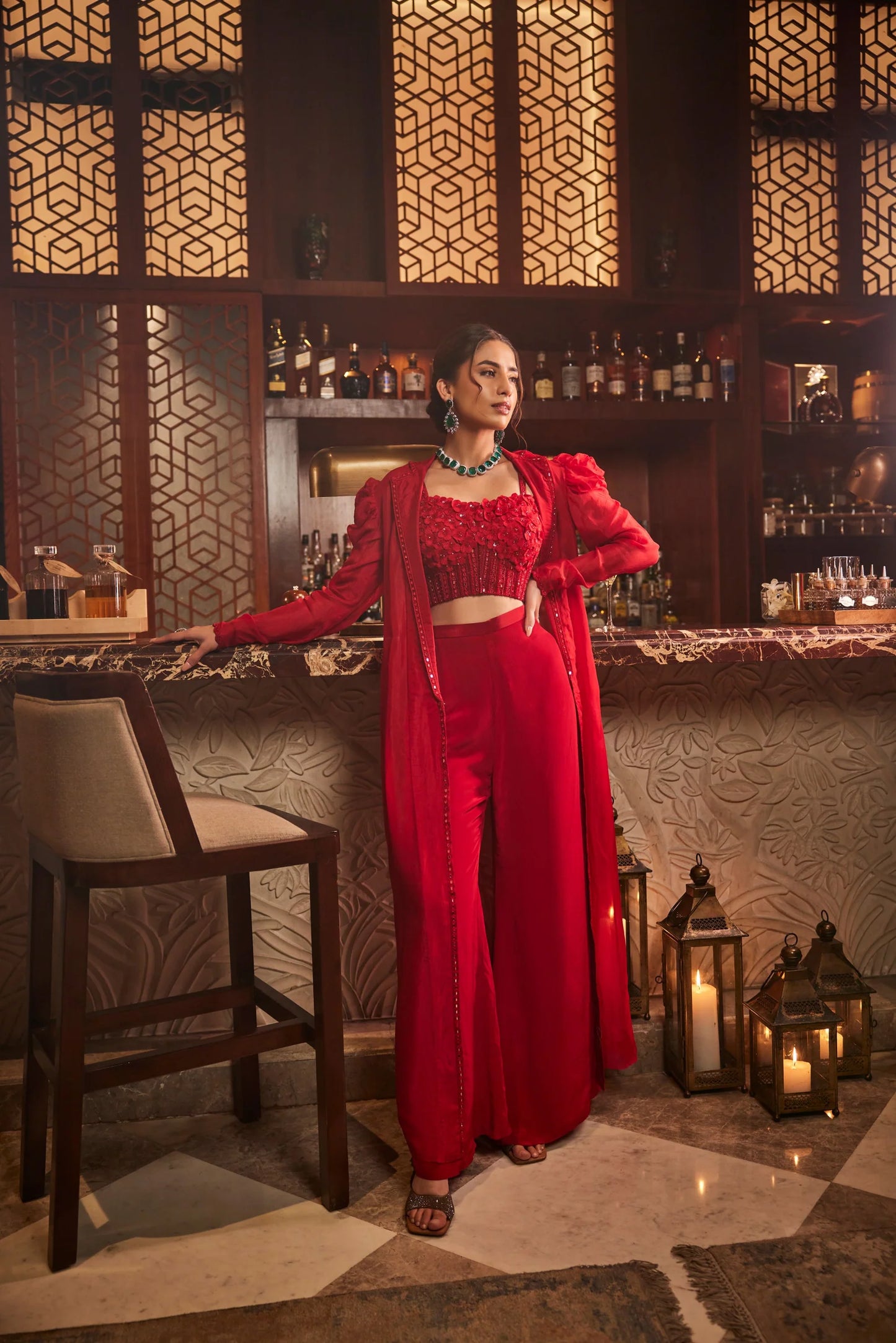 Dil Se Dazzling-Jacket Set
