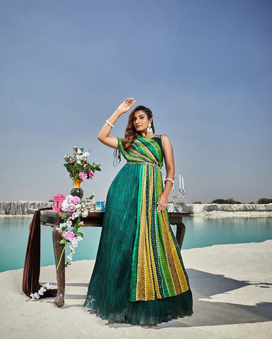 Whimsical Bandhani Waves