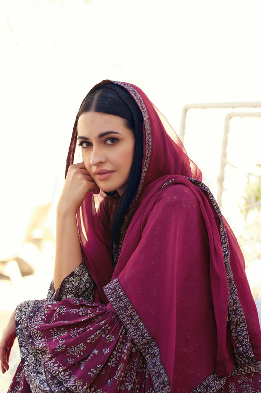 The Wine Elegance-Anarkali