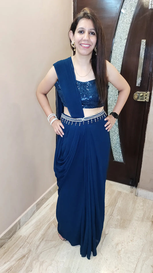 Together We Shine-Pre Draped Saree