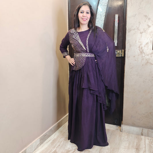 Indo Western Dress with Skirt